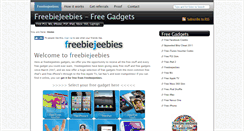 Desktop Screenshot of freebiejeebiesgadgets.com